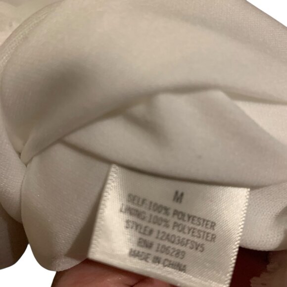 MIAMI Women’s White Top Cropped Off Shoulder & Rushed M Fairy Feminine Coquette - Picture 10 of 10